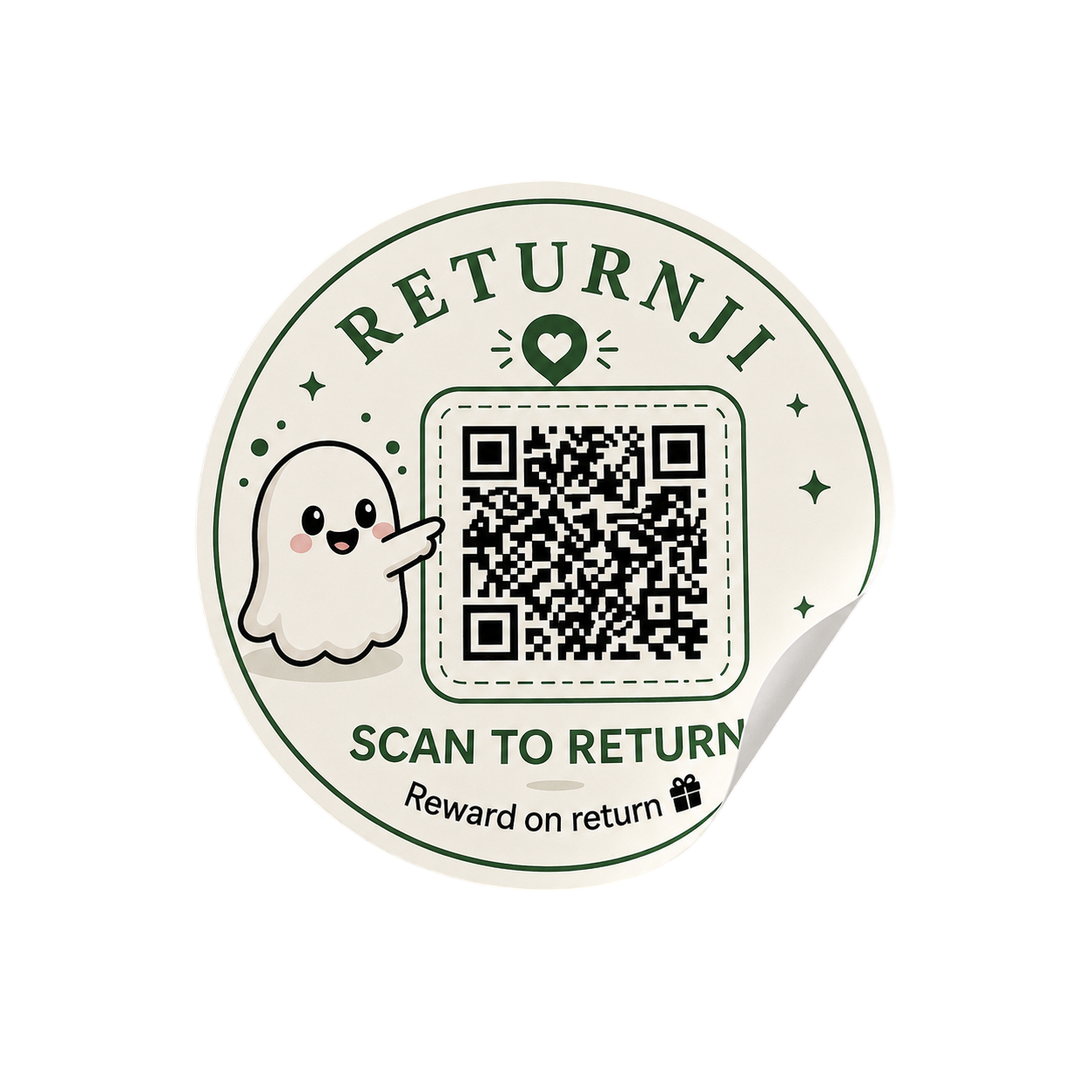 Floating sticker